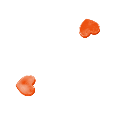 Cœur - Orange